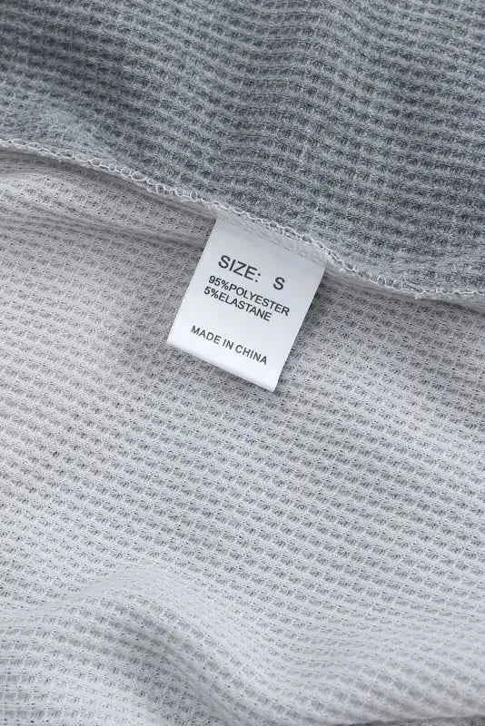 Red Wild Leopard Contrast Sleeve Colorblock Waffle Knit Top - Fashionfitz