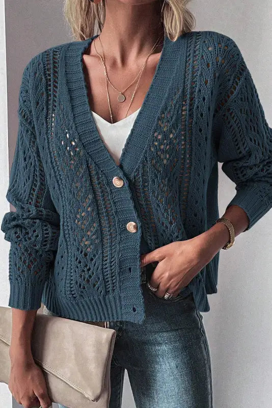 Relaxed elegance cardigan - cardigans