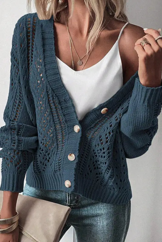 Relaxed elegance cardigan - cardigans