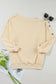 Relaxed fit button-sleeve sweatshirt | fashionfitz