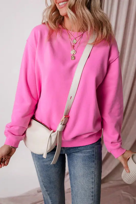 Relaxed fit terry sweatshirt | fashionfitz