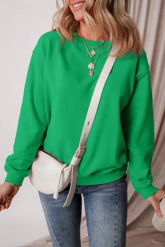 Relaxed fit terry sweatshirt | fashionfitz