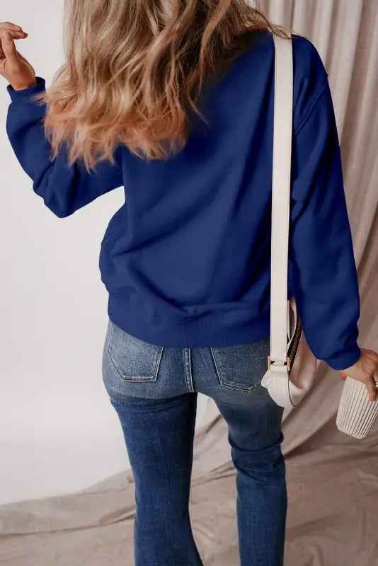 Relaxed fit terry sweatshirt | fashionfitz