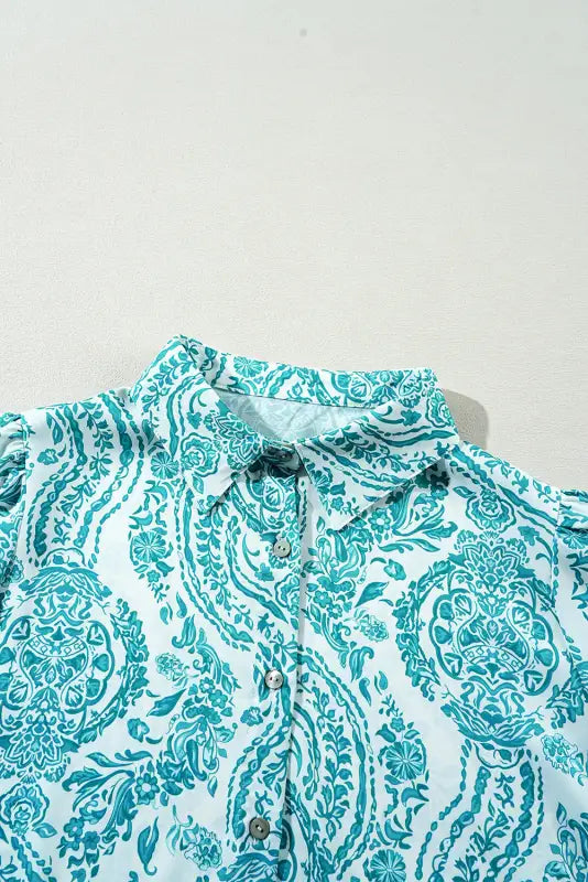 Relaxed paisley pattern shirt | women’s shirts | fashionfitz