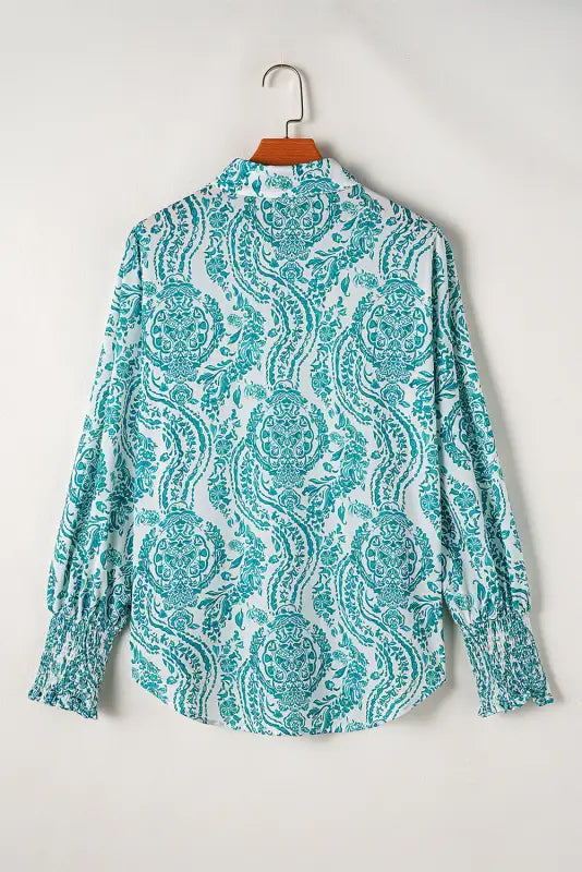 Relaxed paisley pattern shirt | women’s shirts | fashionfitz