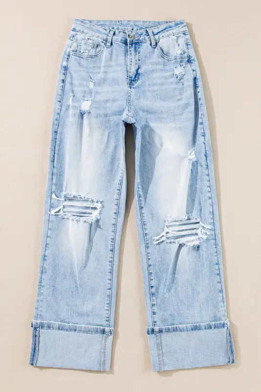 Retro radiance jeans | distressed & flared | fashionfitz