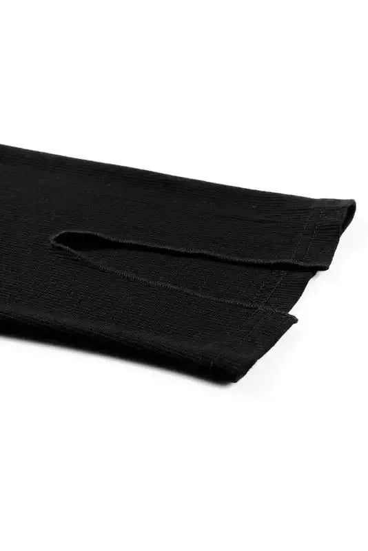 Rib Knit High Waist Leggings - Fashionfitz