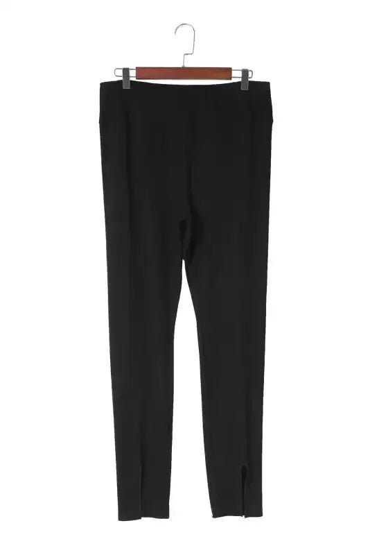 Rib Knit High Waist Leggings - Fashionfitz
