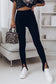 Rib knit high waist leggings