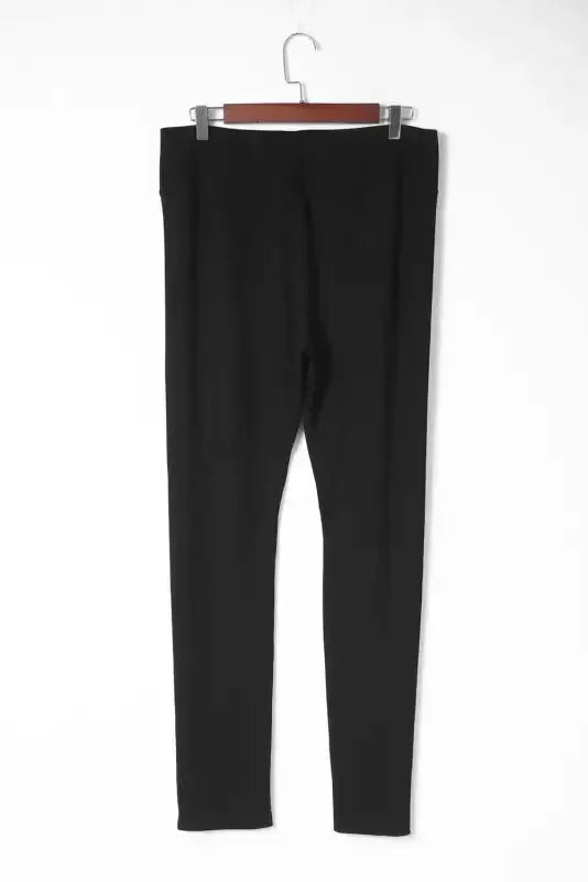 Rib Knit High Waist Leggings - Fashionfitz