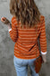 Rib knit striped pullover - long sleeve tops