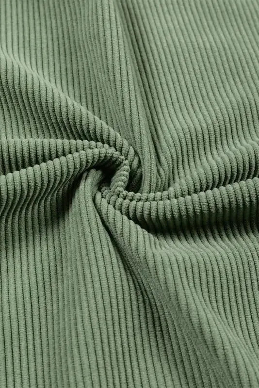 Ribbed Corded Oversized Sweatshirt - Fashionfitz