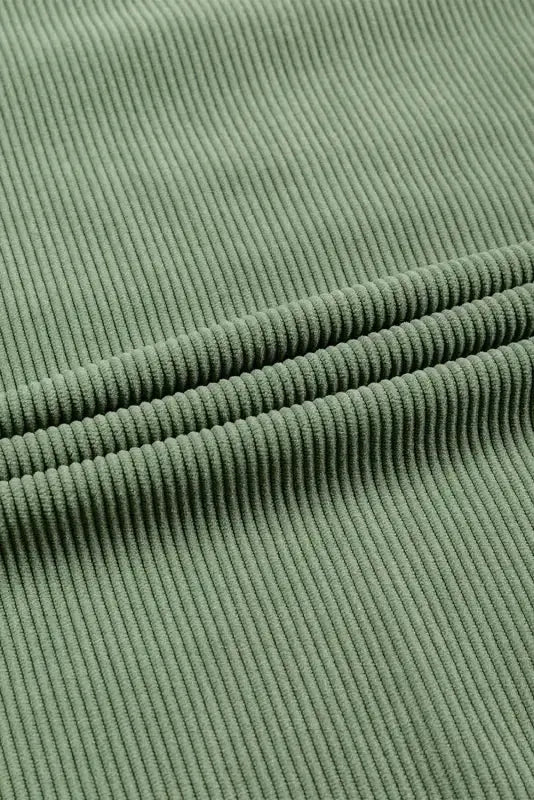 Ribbed Corded Oversized Sweatshirt - Fashionfitz