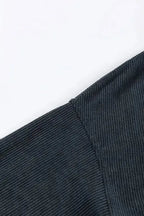 Ribbed Corded Oversized Sweatshirt - Fashionfitz