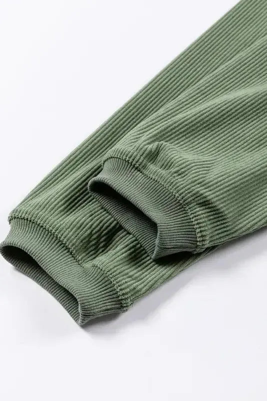 Ribbed Corded Oversized Sweatshirt - Fashionfitz