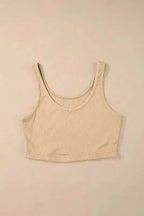 Ribbed Crop Tank Top - Fashionfitz