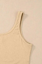Ribbed Crop Tank Top - Fashionfitz