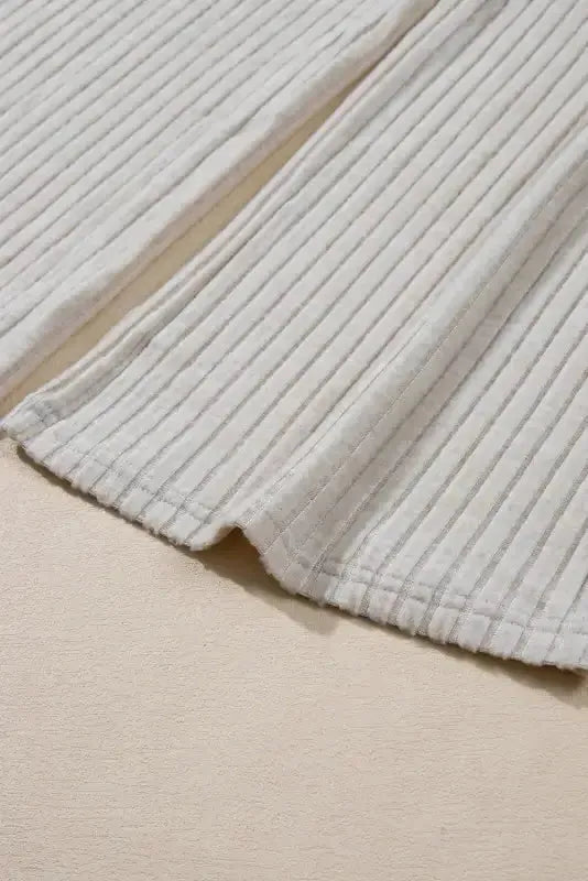 Ribbed Knit Slouchy Two-piece Outfit - Fashionfitz