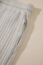 Ribbed Knit Slouchy Two-piece Outfit - Fashionfitz