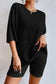 Ribbed knit slouchy two-piece outfit - women’s lounge sets