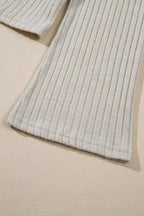 Ribbed Knit Slouchy Two-piece Outfit - Fashionfitz