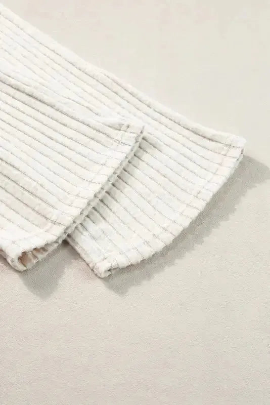 Ribbed Knit Slouchy Two-piece Outfit - Fashionfitz