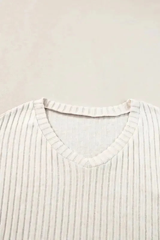 Ribbed Knit Slouchy Two-piece Outfit - Fashionfitz