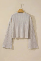 Ribbed Knit Slouchy Two-piece Outfit - Fashionfitz