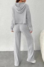 Ribbed Knit Slouchy Two-piece Outfit - Fashionfitz