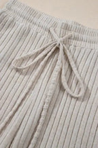 Ribbed Knit Slouchy Two-piece Outfit - Fashionfitz