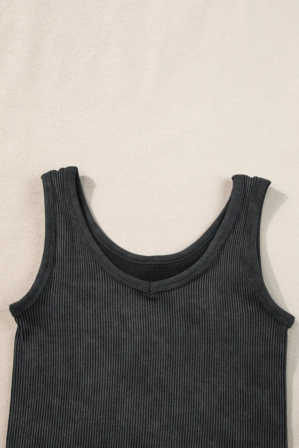 Ribbed seamless cropped tank top - tops