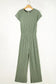 Ribbed short sleeve wide leg jumpsuit - bottoms/jumpsuits & rompers