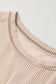 Ribbed Tee and Pants Two-piece Outfit - Fashionfitz