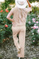 Ribbed Tee and Pants Two-piece Outfit - Fashionfitz