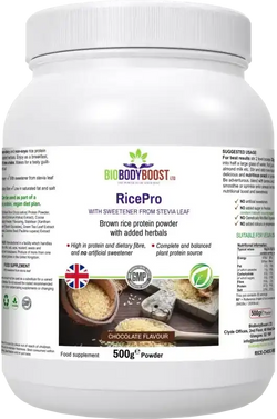 RicePro - Rice Protein Powder Blend Chocolate - Fashionfitz