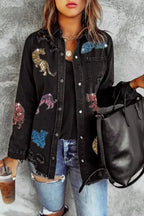 Ripped Denim Jacket - Fashionfitz