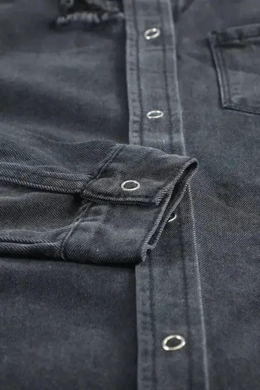 Ripped Denim Jacket - Fashionfitz