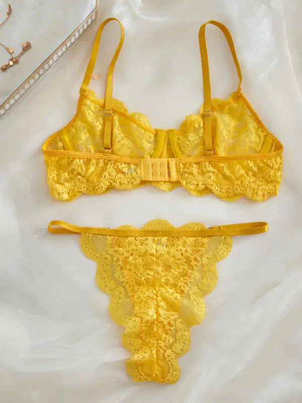 Romance bra and thong set - lingerie sets