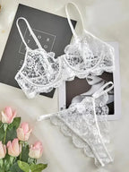 Romance Bra And Thong Set - Fashionfitz