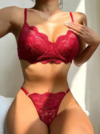 Romance Bra And Thong Set - Fashionfitz