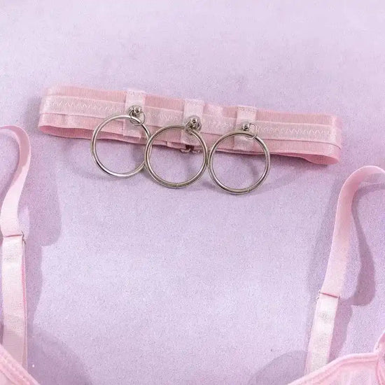 Romantic Tulle Bustier and Skirt Lingerie Set - Fashionfitz