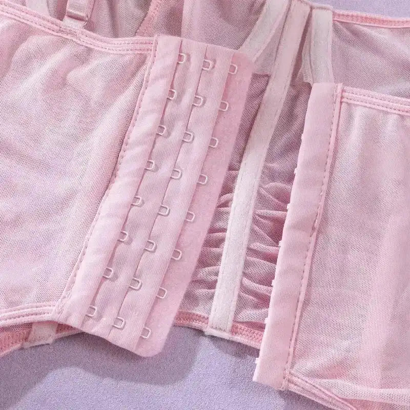 Romantic Tulle Bustier and Skirt Lingerie Set - Fashionfitz