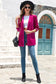 Rose casual pocketed velvet blazer - blazers