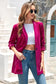 Rose casual pocketed velvet blazer - blazers