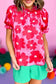 Rose Floral Puff Sleeve Blouse - Fashionfitz
