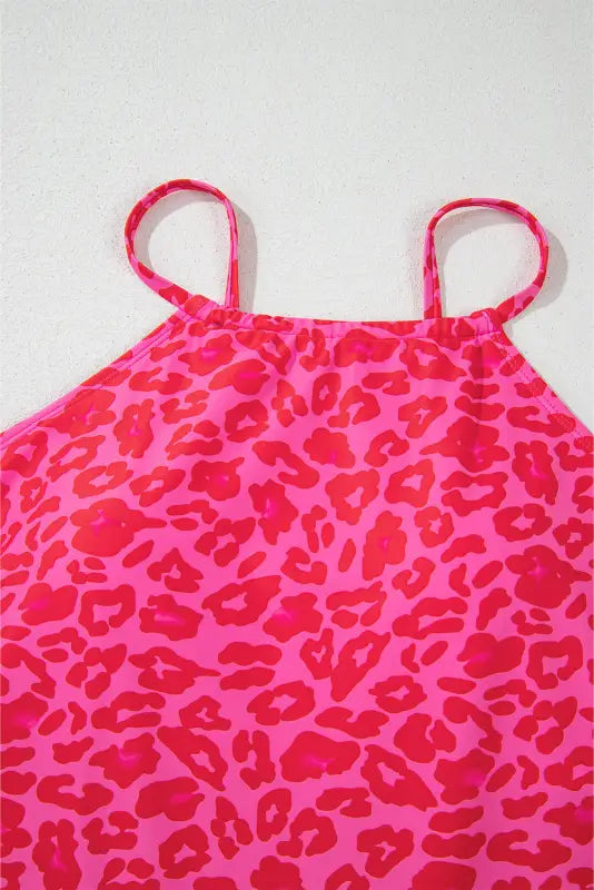 Rose leopard tankini - 2pcs swimsuit