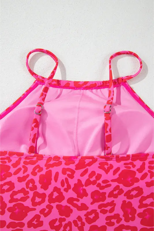 Rose leopard tankini - 2pcs swimsuit