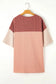 Rose pink plus size ribbed t-shirt - tops & tees