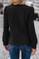 Rose red cable textured puff sleeve sweatshirt - tops