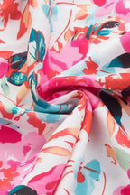 Rose Ruffle Flutter Sleeve Floral Blouse - Fashionfitz